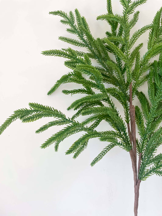 Norfolk Pine Real Touch Faux Christmas Stem 25"