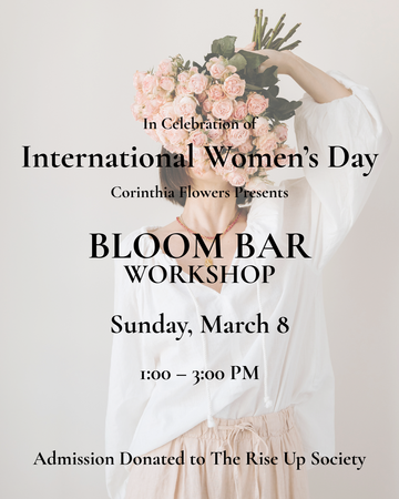 International Women’s Day - Bloom Bar - March 8