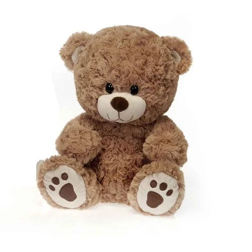 Plush Bear with Paw Prints