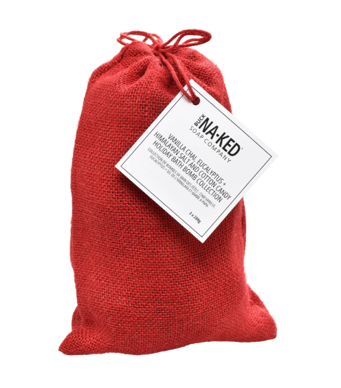 Vanilla Chai, Eucalyptus + Himalayan Salt and Cotton Candy Bath Bomb Holiday Collection