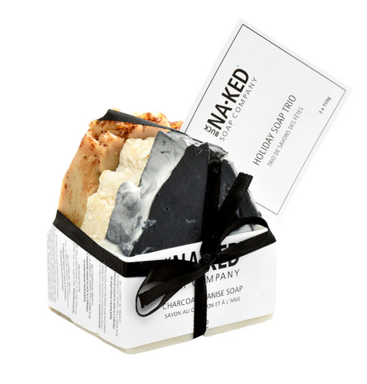 Bar Soap Trio: Charcoal + Anise, Oatmeal + Almond Milk and Coffee Start Up