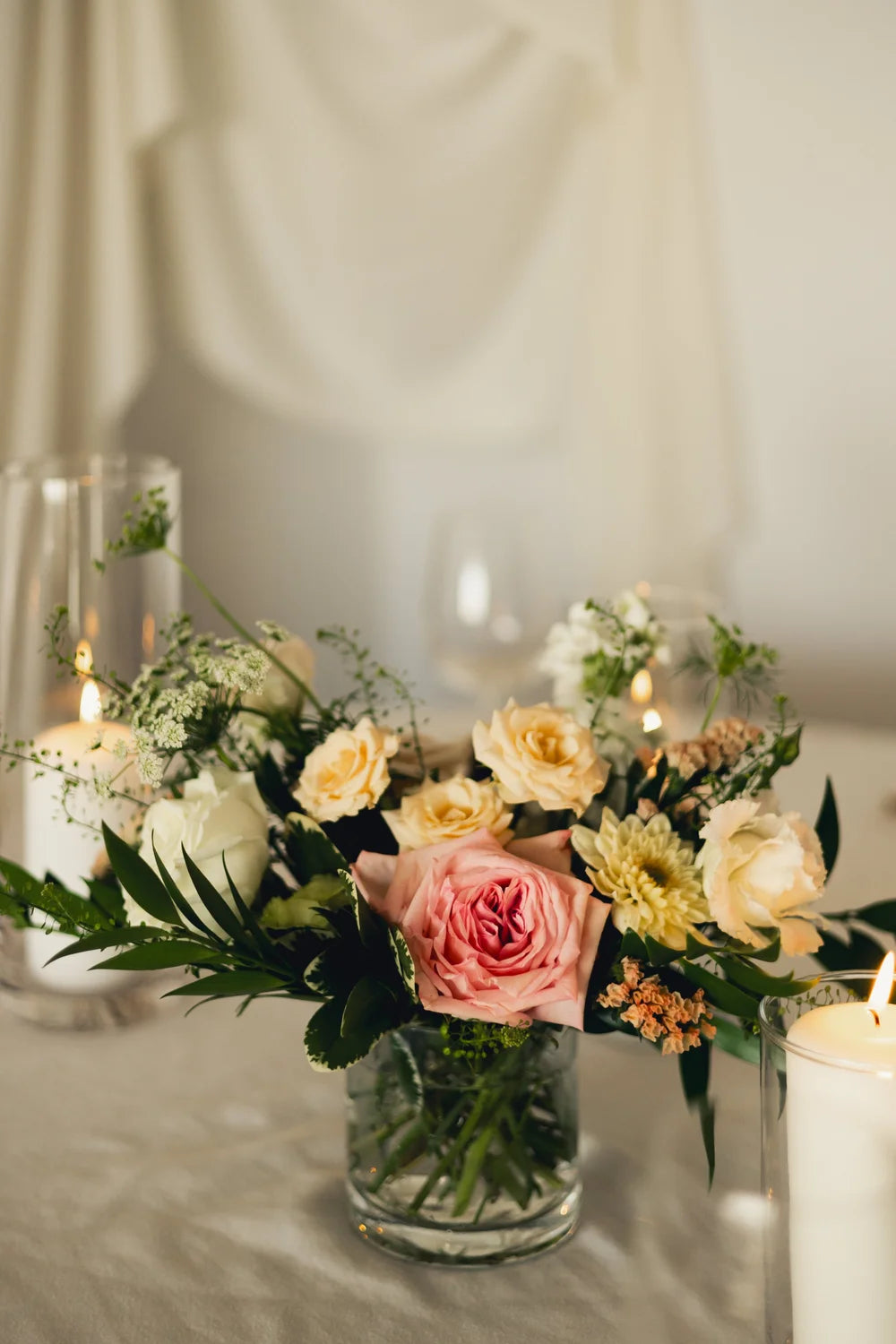 Glass Vase Centerpiece