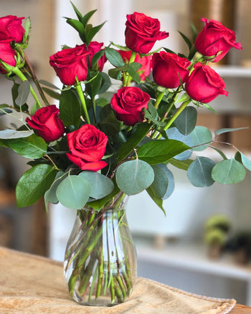 Roses Arranged in a Vase