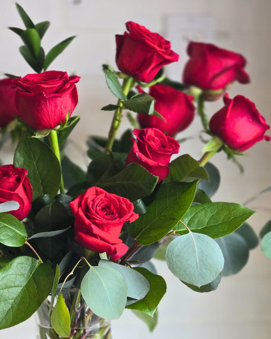 Roses Arranged in a Vase